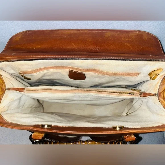 Gucci Bamboo Leather Tote/ Handbag - Picture 12 of 16